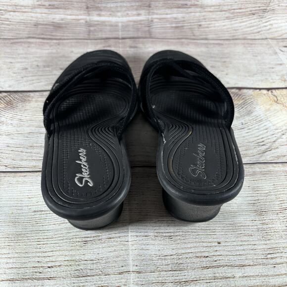 Skechers Cali Womens Size 7.5 Rumblers Beautiful People Wedge Sandals - Picture 5 of 10